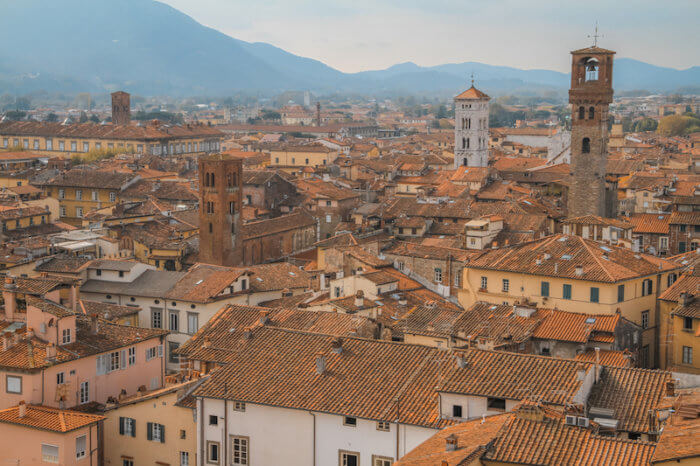 Toskana im Herbst Lucca Torre die Guingini