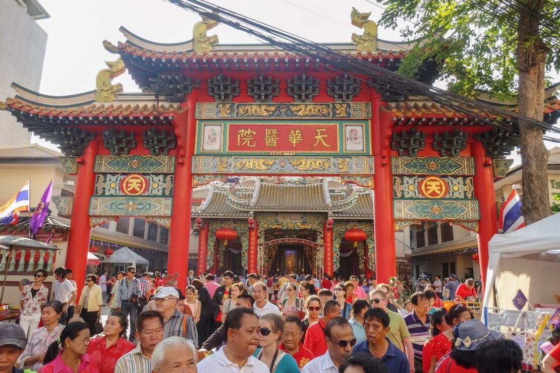 Wat Mangkon Kamalawat Dragon Lotus Tempel an Chinese New Year in Bangkok