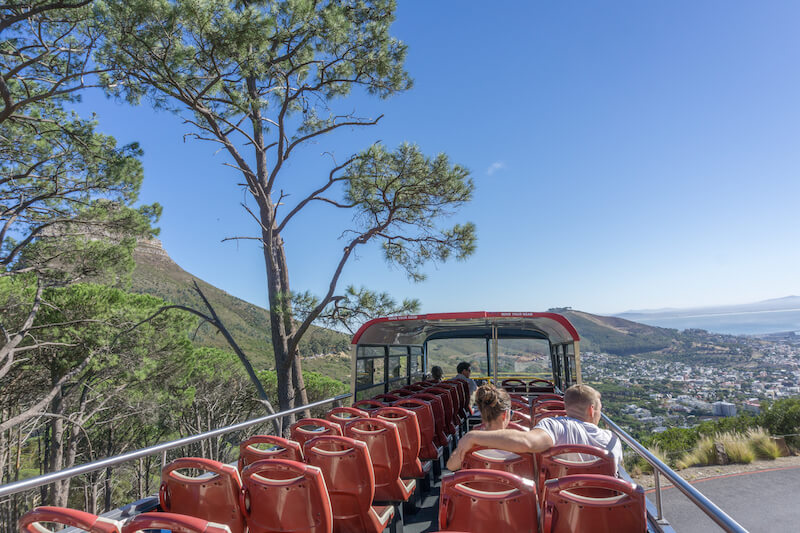 Kapstadt Urlaub Sightseeing Bus Tafelberg