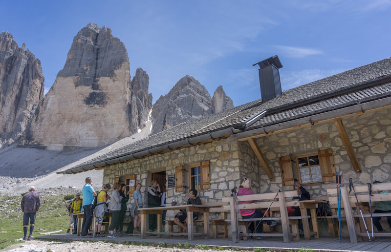 Drei Zinnen Wanderung Lange Alm Huette Dolomiten
