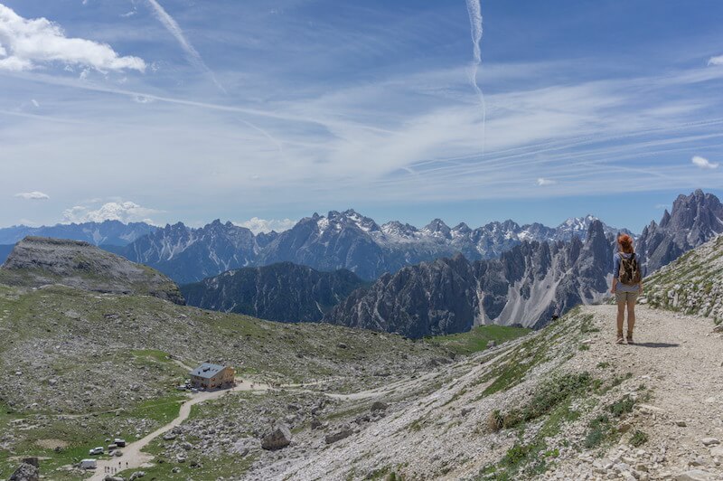 Drei Zinnen Wanderung Lavaredo Huette Dolomiten