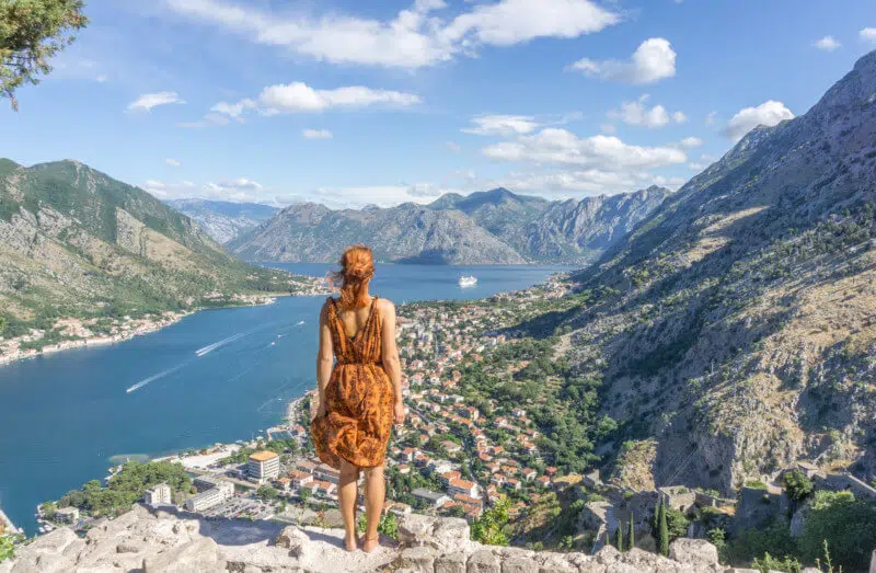 Die Bucht von Kotor Montenegro Perast Fortress