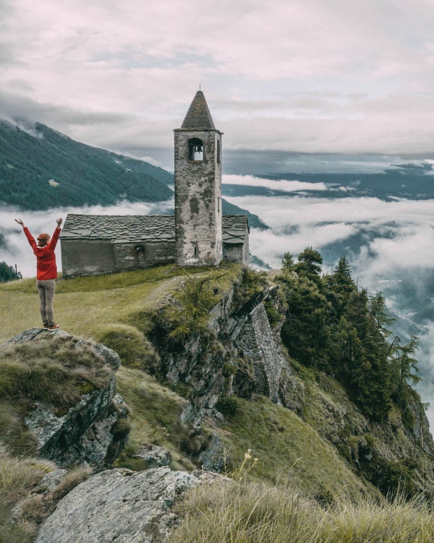 Graubuenden Schweiz Alpe San Romerio