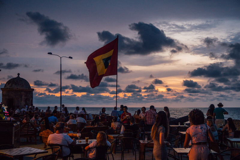 Cartagena de Indias Kolumbien Cafe del Mar