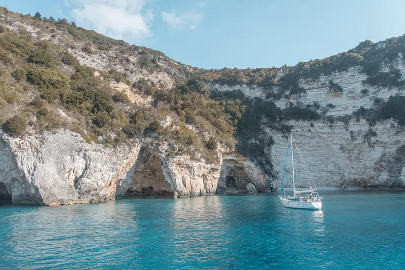 Segeln in Griechenland Ionisches Meer Blaue Grotte Paxos