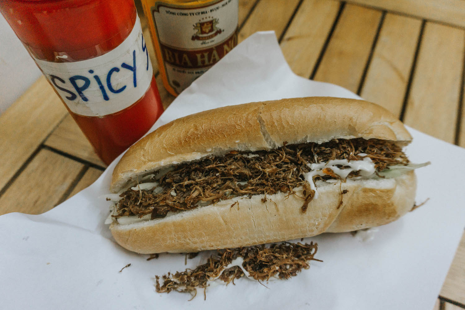 Essen in Vietnam vegetarisches Banh mi