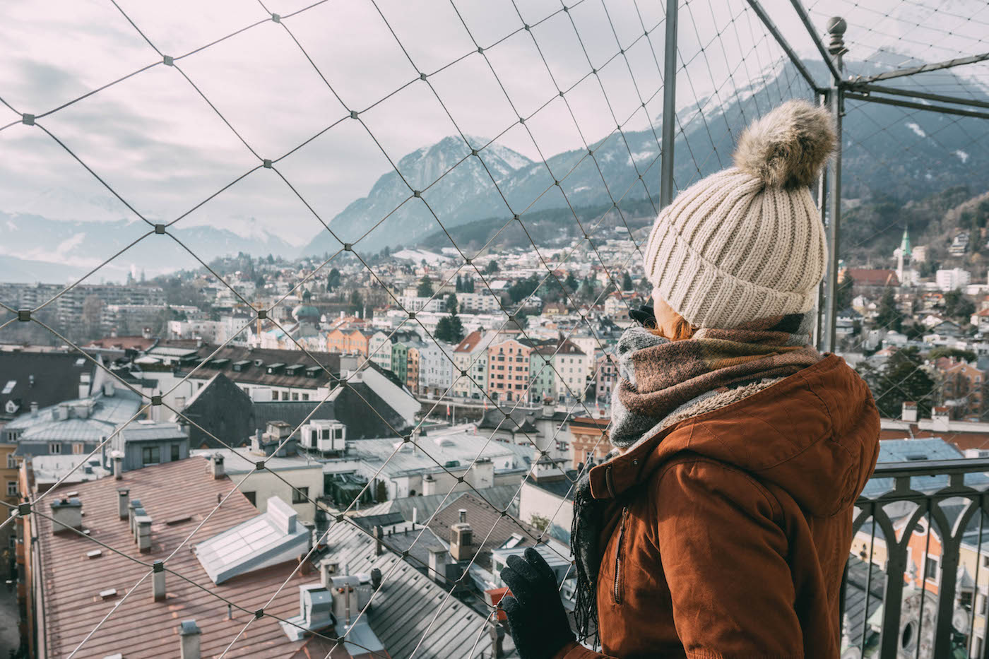 Innsbruck City Turm Ausblick Tirol