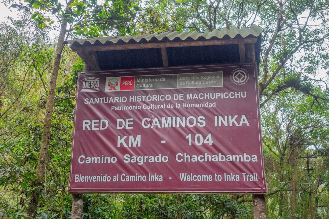 Kurzer Inka Trail ab Kilometer 104