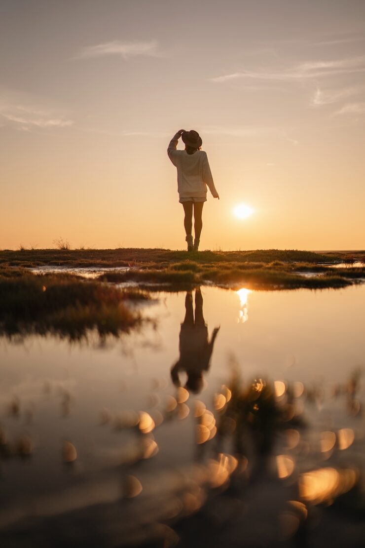 Sonnenuntergang im Wattenmeer auf Schiermonnikoog