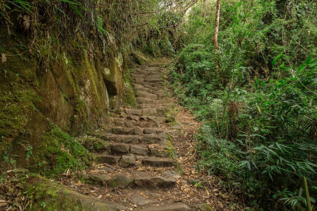 Treppenstufen auf dem Inka Trail