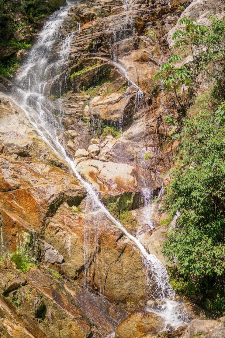 Wasserfall auf dem Inka Trail