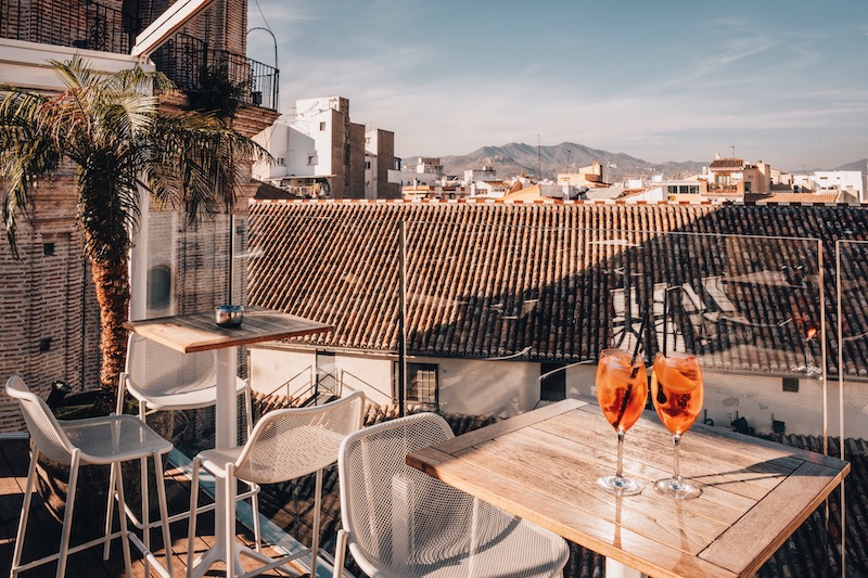 Malaga Sehenswuerdigkeiten Rooftop Bar