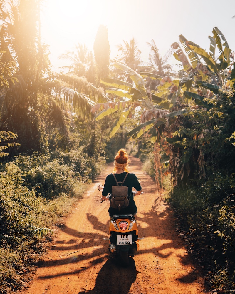 Koh Mak Rollerfahren Thailand