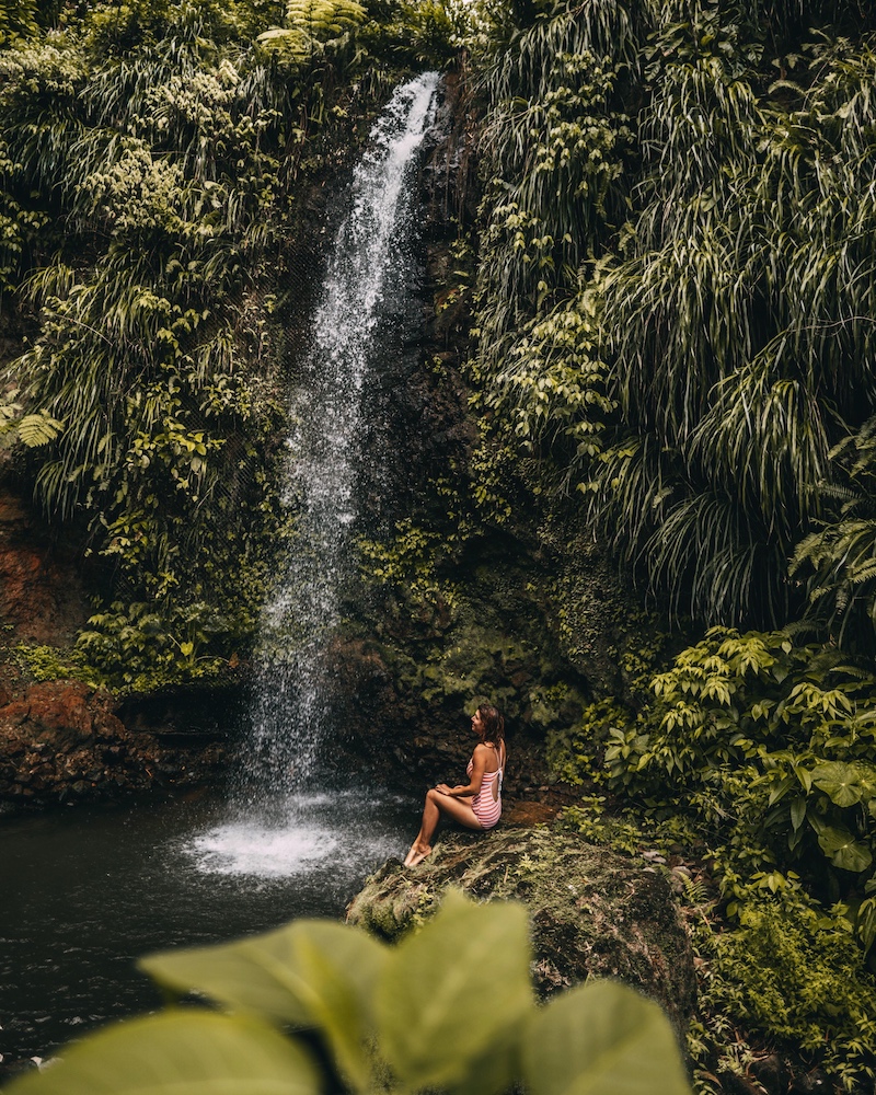 Saint Lucia Toraille Wasserfall