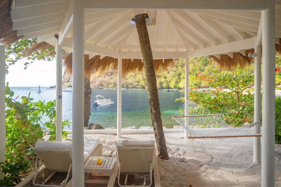 Villa am Strand im Sugar Beach Resort auf Saint Lucia