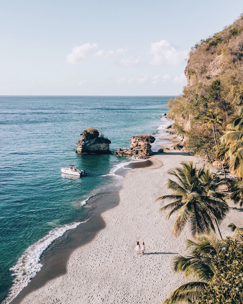 Saint Lucia Tipps Anse Mamin Beach