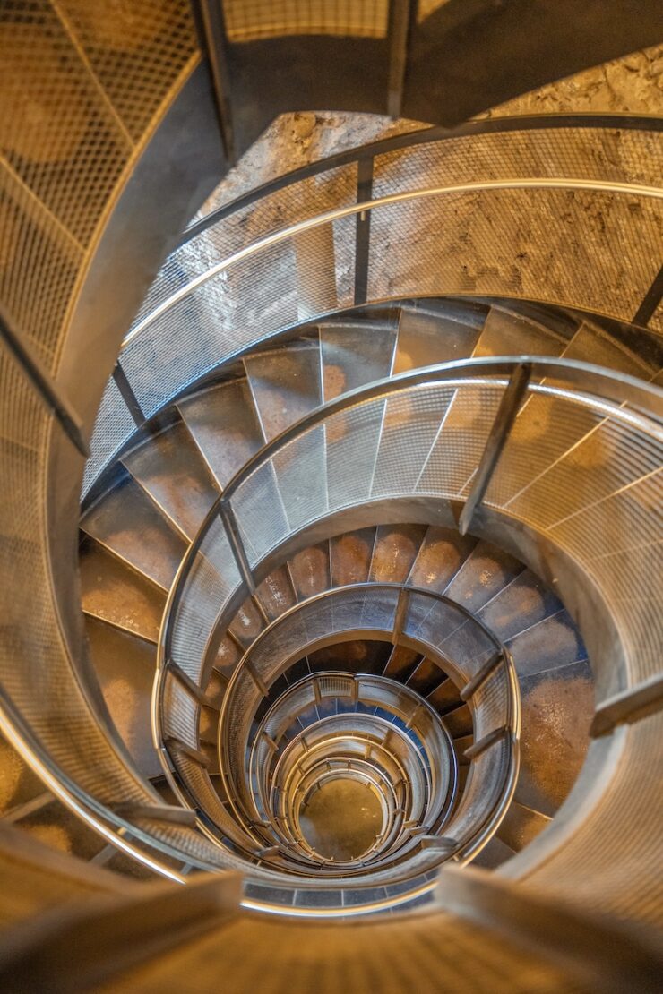 Treppe zum Stadtturm in Innsbruck