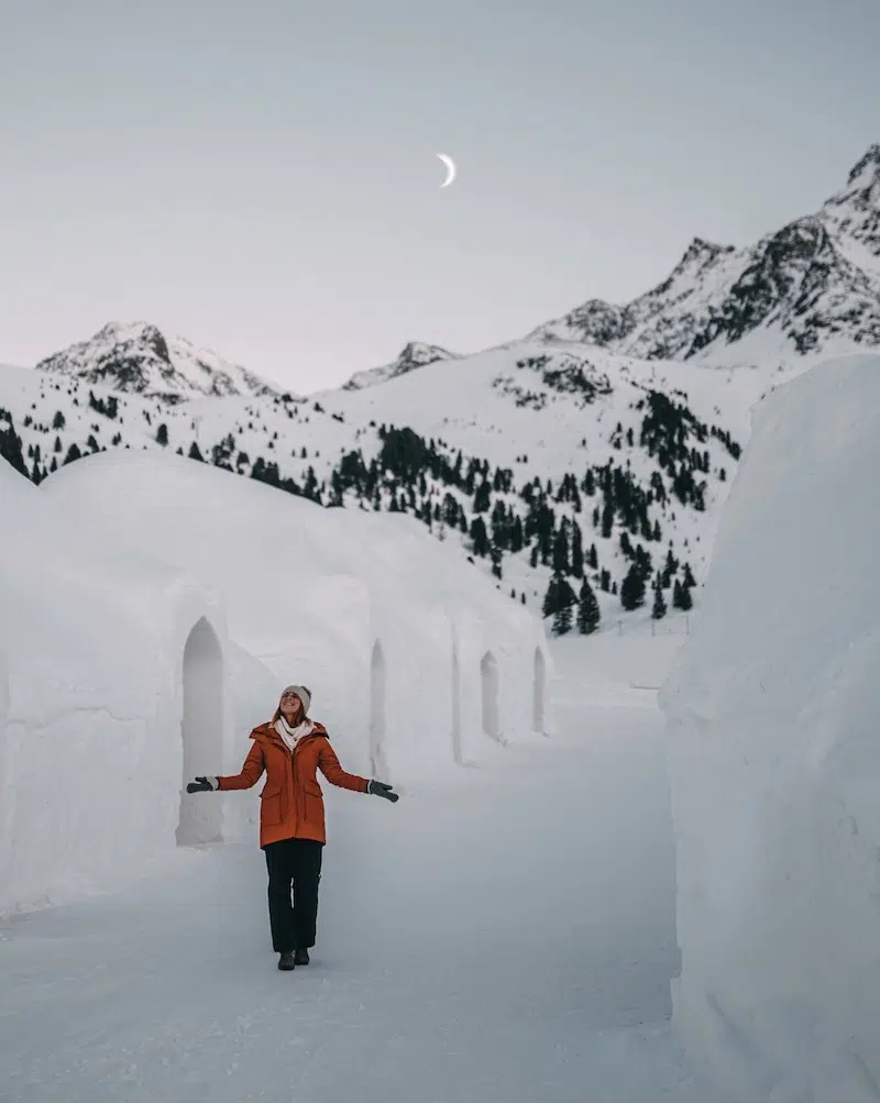 Iglu Übernachtung Alpen