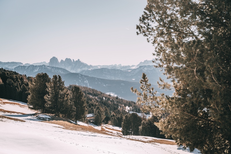 Südtirol im Winter Schneewanderung