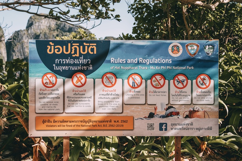 Verbote Maya Bay Thailand