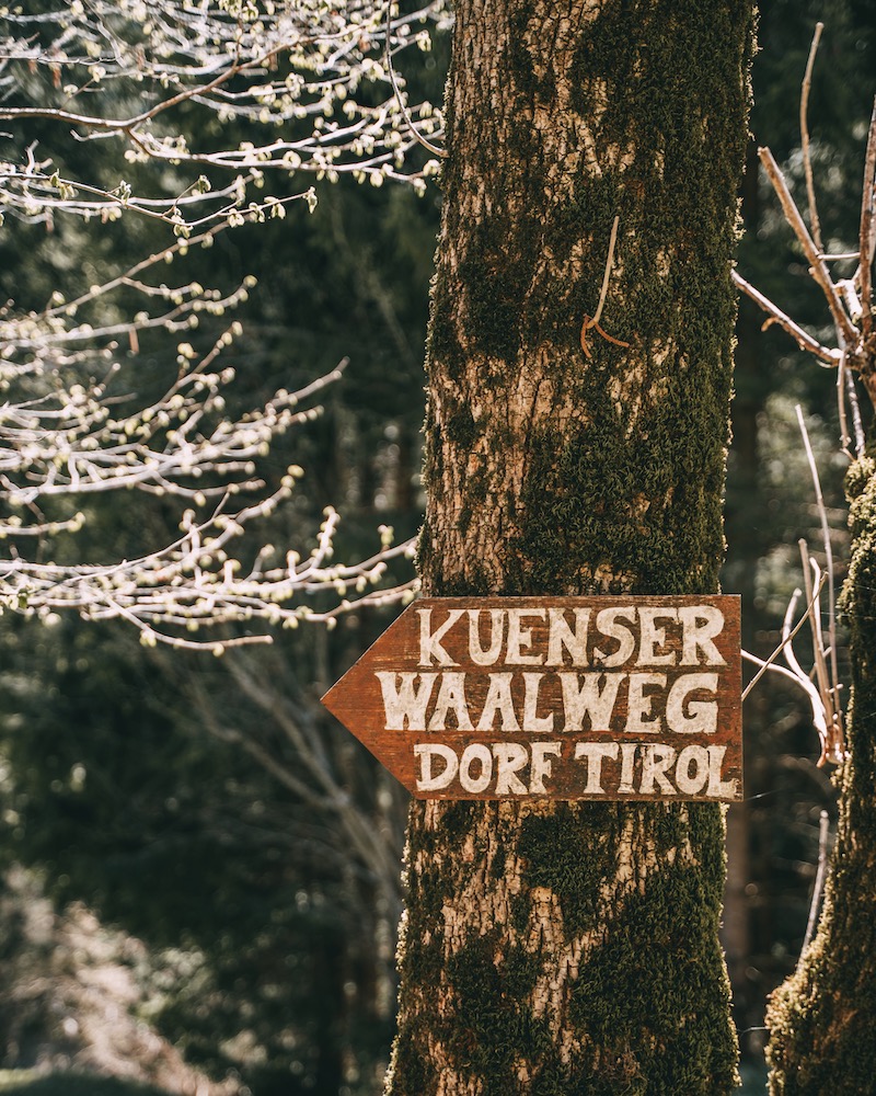 Kuenser Waalweg Dorf Tirol