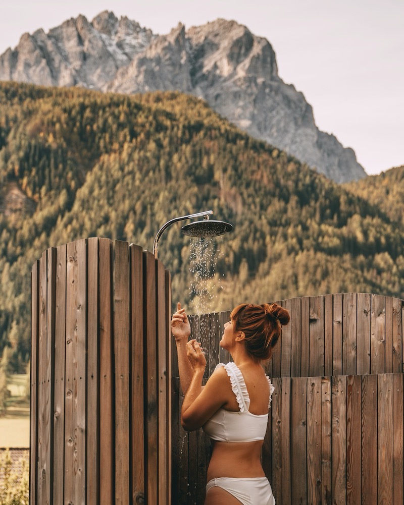 Outdoor Dusche Südtirol