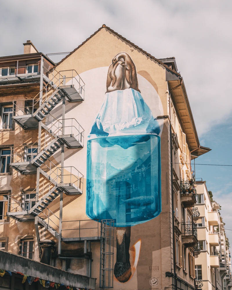 Street Art Klimaschutz Luzern