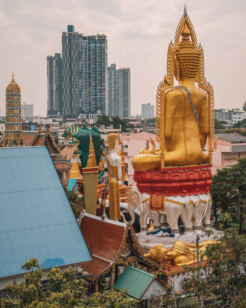 Buddha Wat Paknam Tempel in Bangkok