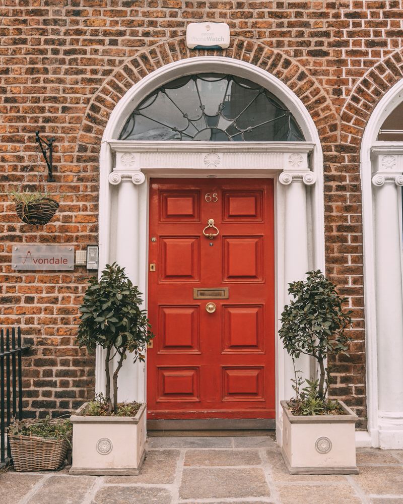 bunte Türen in Dublin