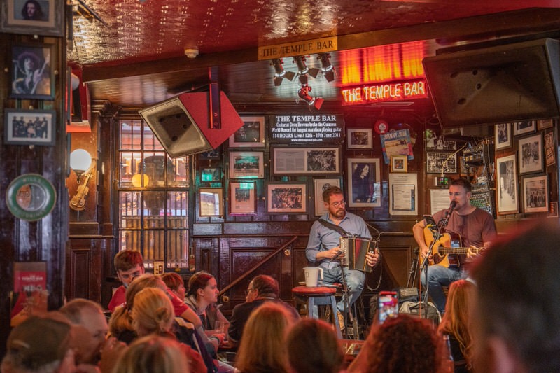 Dublin Sehenswürdigkeiten Temple Bar Live Musik