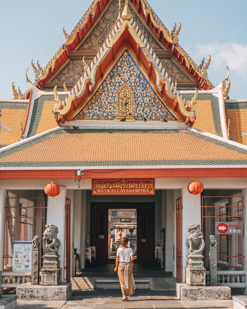 Wat Kalayanamit Tempel in Bangkok