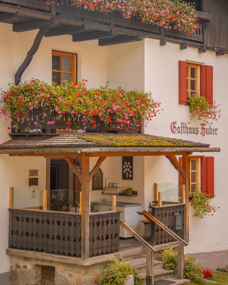 Gasthaus Huber am Kastanienweg in Südtirol