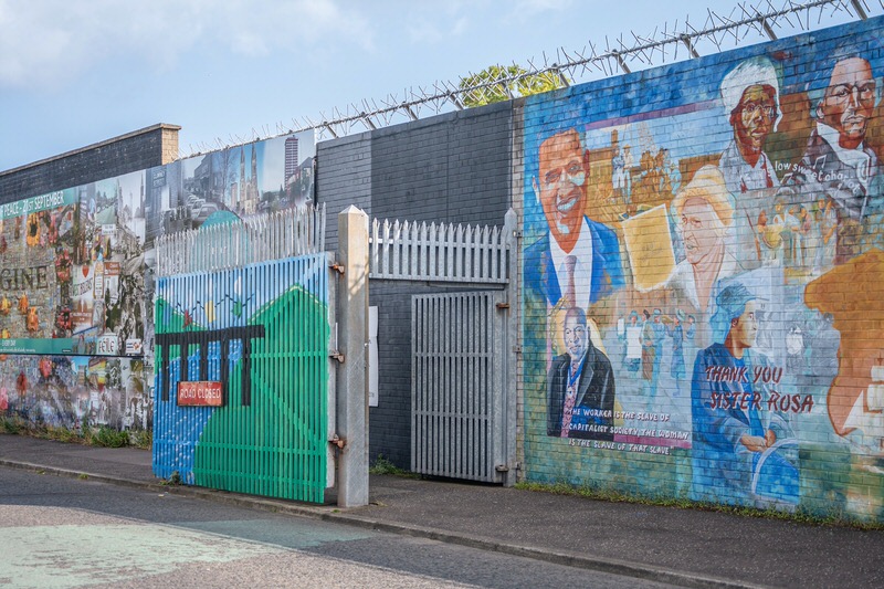 Friedensmauer Peace Wall Belfast Sehenswürdigkeiten