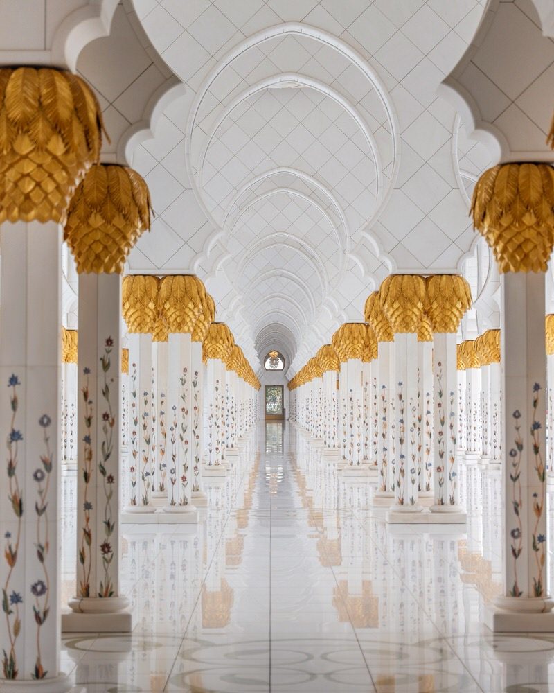 Abu Dhabi Sehenswuerdigkeiten Moschee