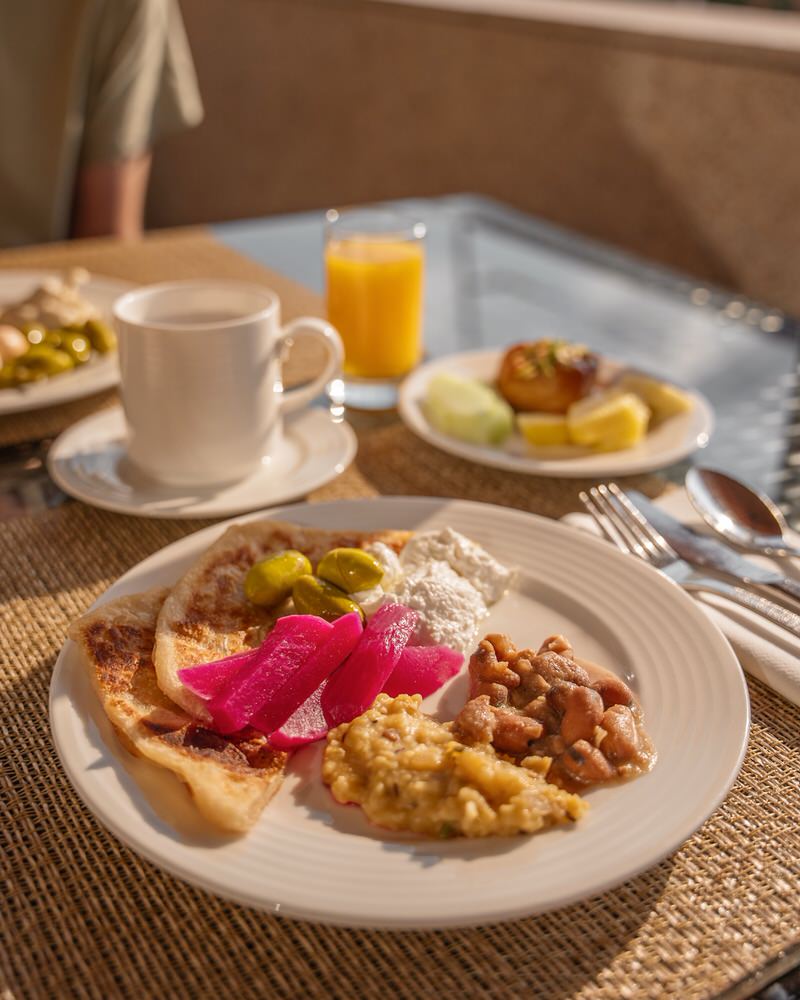 Fruehstueck im Bab Al Qasr Hotel Abu Dhabi