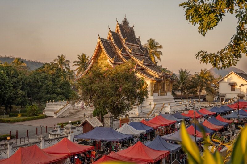 Nachtmarkt in Luang Prabang Laos