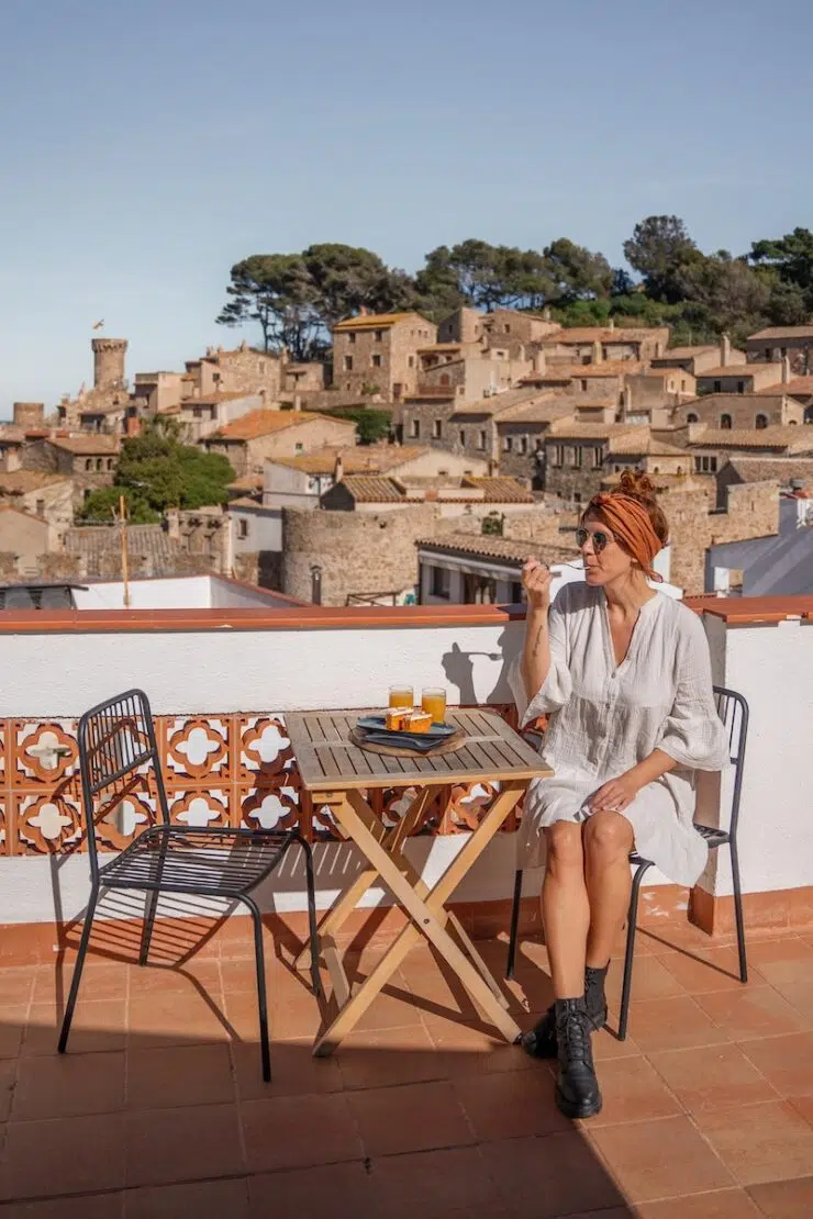Dachterrasse in Tossa de Mar Spanien