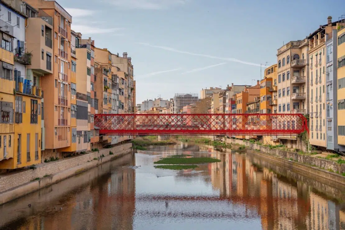 Girona Sehenswürdigkeiten Eiffel Brücke