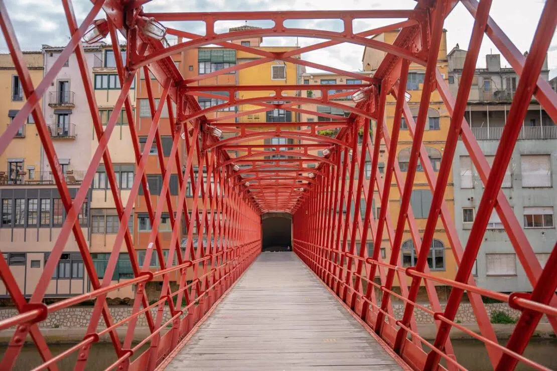 Girona Sehenswürdigkeiten Pont de les Peixateries Velles