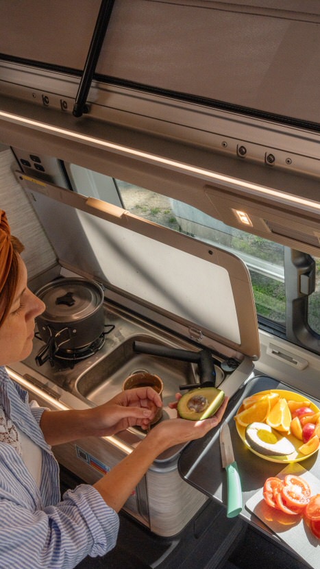 Kochen im VW California Ocean