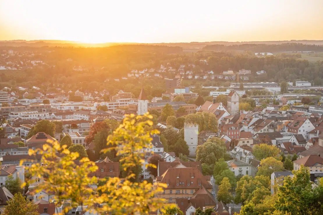 Sonnenuntergang von der Veitsburg