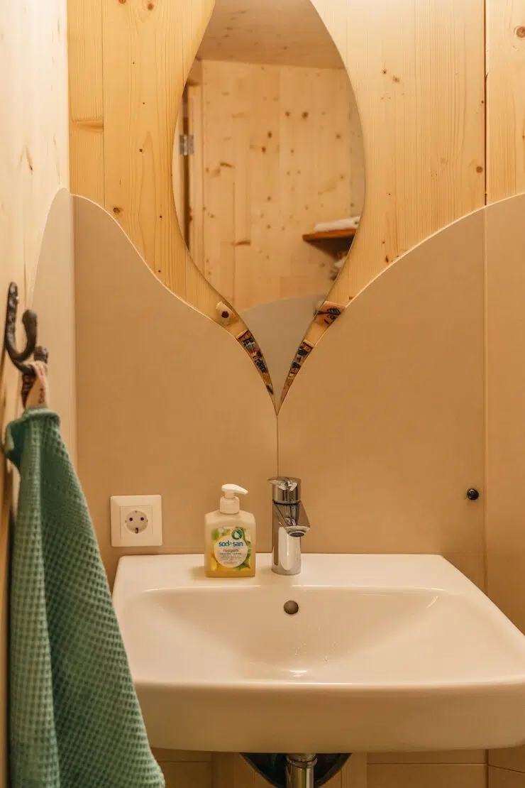Badezimmer im Baumhaus Doppelzimmer