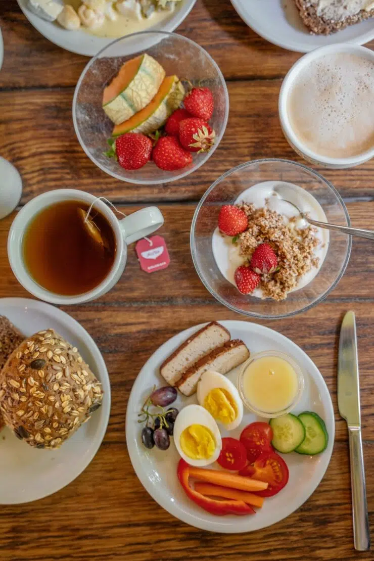 Frühstück im Bio Hotel Kenners Landlust
