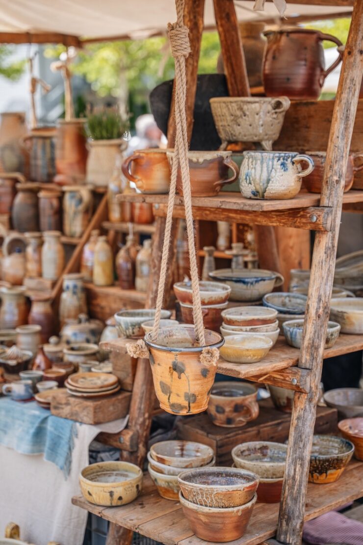 Handwerker und Töpfermarkt in Leipzig