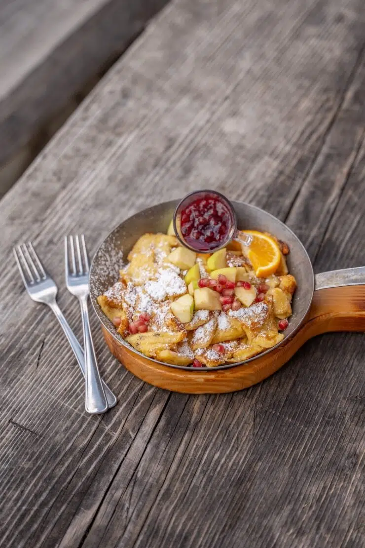 Kaiserschmarrn Speck und Schnapsalm Klausberg