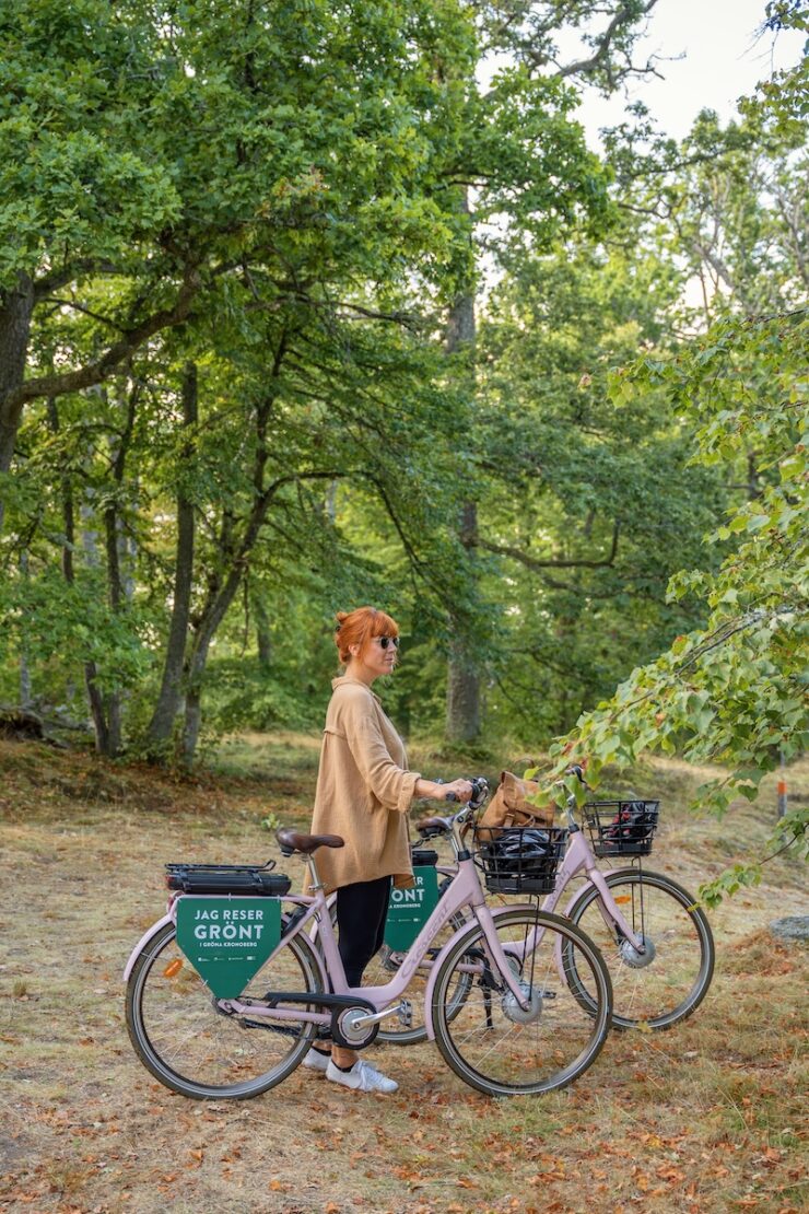 Radfahren im Åsnen Nationalpark in Südschweden