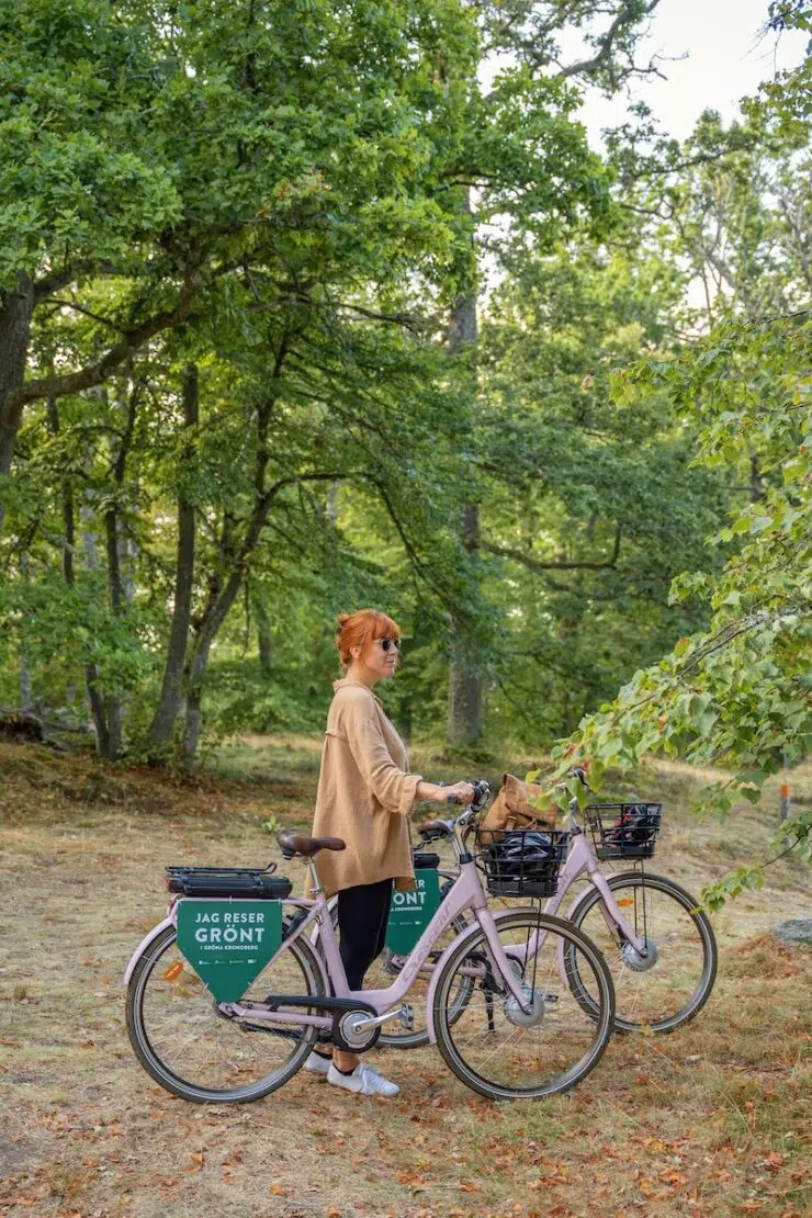 Radfahren im Åsnen Nationalpark in Südschweden