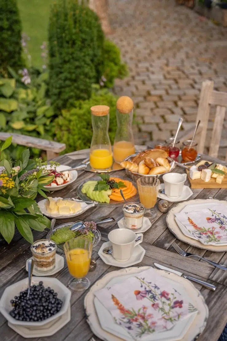 Frühstück bei Itha's secret escape Waldviertel Österreich