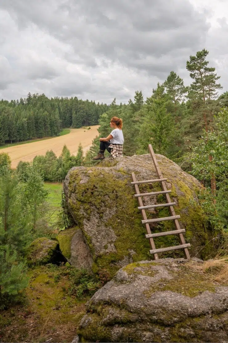 Mutter-Kind-Stein Wackelsteine im Waldviertel Niederösterreich