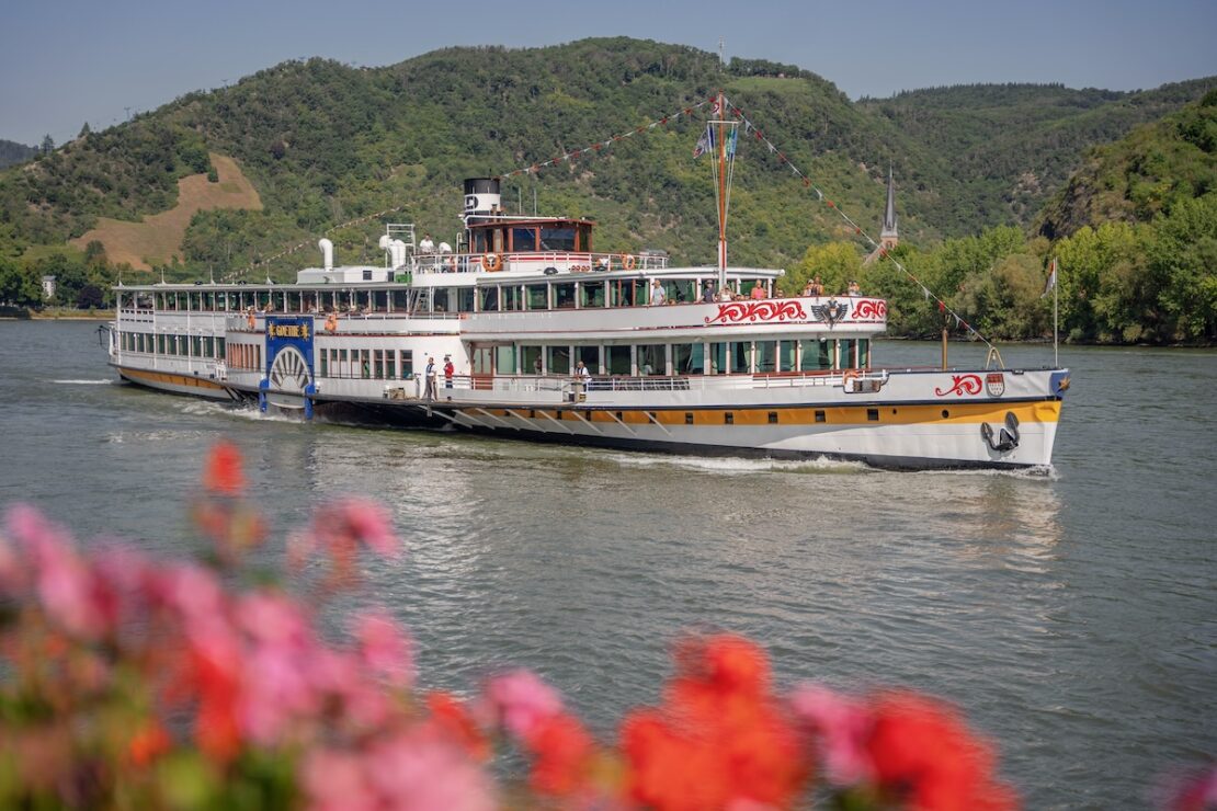 Schifffahrt auf dem Mittelrhein zwischen Boppard und Bacharach
